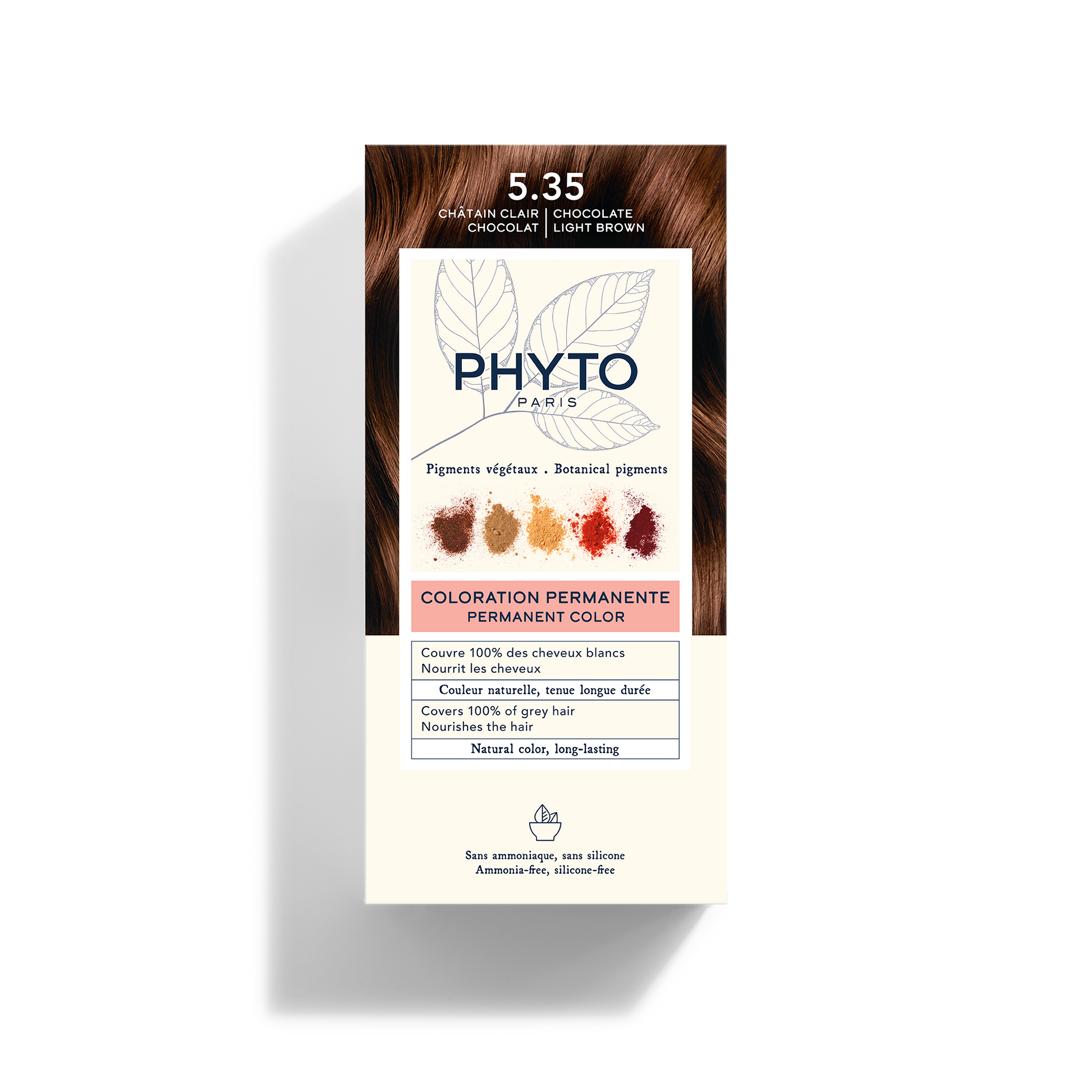 Imagen del producto 5.35 Castaño Claro Chocolate de Phyto Profesional