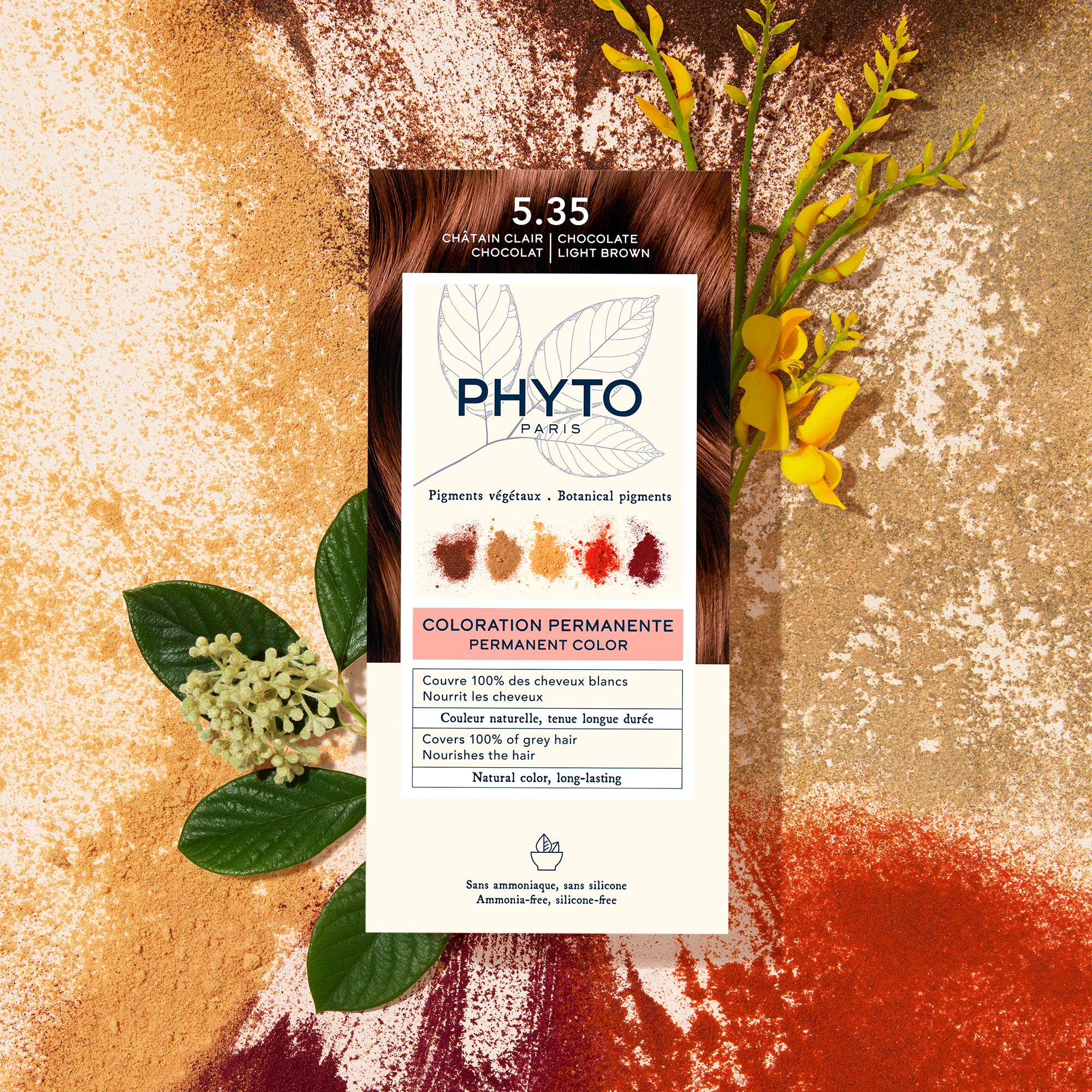 Imagen del producto 5.35 Castaño Claro Chocolate de Phyto Profesional