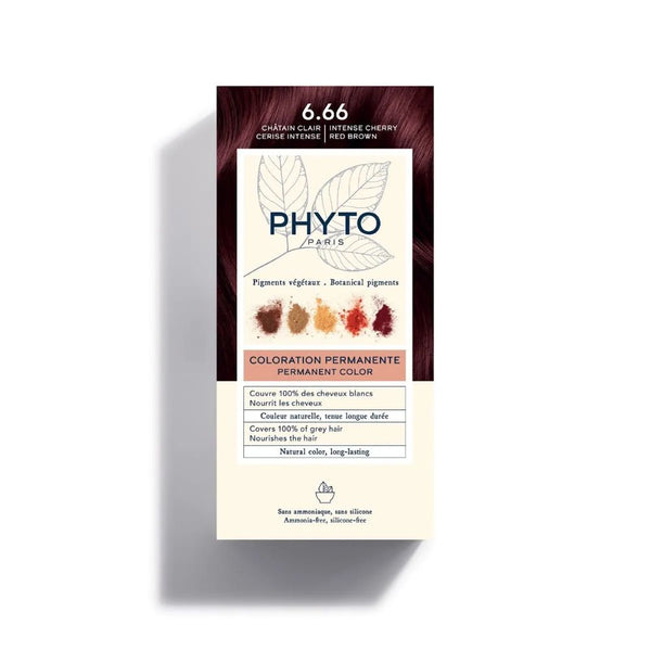 Tinte Color 6.66 Phyto Paris Castaño Claro Cereza intenso